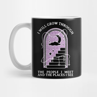 I will grow through (white) Mug